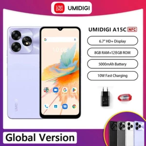 UMIDIGI A15C Global Version Phone NFC 6.7'' FHD+ Screen 8GB+128GB 48MP 5000mAh - Afbeelding 1 van 16