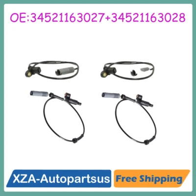 4Pcs ABS Wheel Speed Sensor Front+Rear For BMW E36 323i 323is 328i 325i Foto 1 de 4