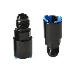 2×3/8" Fuel Rail EFI Fitting 6AN Male Flare To Quick-Disconnect Push-On Adapter - Imagen 1 de 7