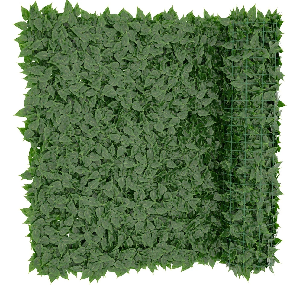Siepe edera finta artificiale ultra coprente anticaduta rotolo rete frangivista - Immagine 1 di 4