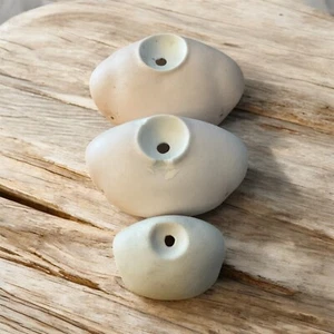 Vintage FG Marked Porcelain Shoulder Plates for Socket Head. Set Of Three. - Picture 1 of 23