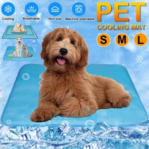 Pet Cooling Mat Cool Pad Cushion Dog Cat Puppy Blanket For Summer Sleeping Bed - Picture 1 of 30