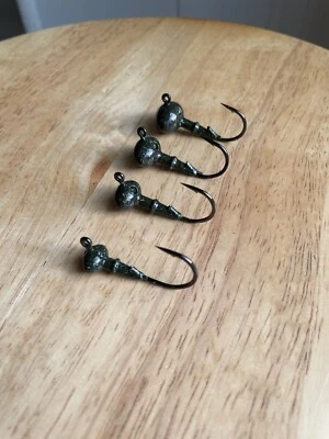 PRIVATE STOCK SMALLMOUTH Compact Football Jigheads 1/0 – Choose Color, Size & Quantity free shipping $50+