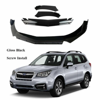 Add-on Universal Front Bumper Lip Spoiler Fit for Suburu Forester 2001-2021 - Изображение 1 из 4