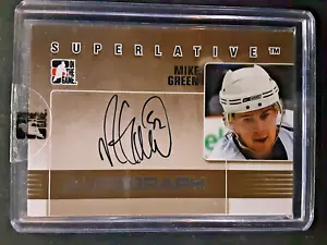 2009-10 Superlative Autograph Silver #A-MG Mike Green AUTO /50 - Picture 1 of 2