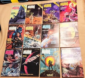 12 1976 Analog Science Fiction Magazine, Complete Year - Great Condition - Picture 1 of 9