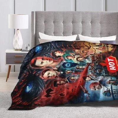Stranger Things Bedding Duvet Cover Set with 2 Pillowcases Soft Breathable 3pcs - Image 1 of 4