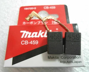 Carbon Brushes Pair Set Makita CB-459 194722-3 To Fit GA4530 GA5030 Original - Picture 1 of 7