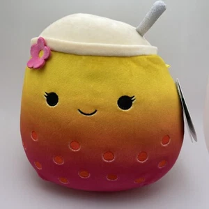 Bergit the Boba Tea 8” Squishmallow Soft Drink Plush Rare With Tag! - Picture 1 of 7