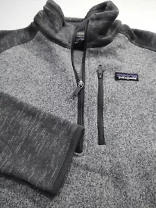 PATAGONIA Hombre 1/4 Cremallera Cuello Simulado 100% Poliéster (NO POLAR) (L) Chaqueta Gris - Imagen 1 de 5