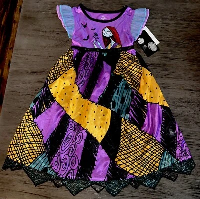 Nightmare Before Christmas Sally Toddler Girl's Character Costume Nightgown Gown - Image 1 of 4