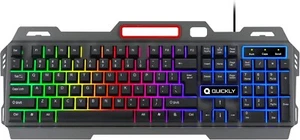 Quickly Tastiera Gaming Cablata USB rainbow RGB retroilluminata QWERTY italiana - Foto 1 di 7