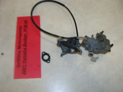 Yamaha Badger YFM 80 Raptor 2001? OEM Mikuni carburador acelerador de pulgar Foto 1 de 4
