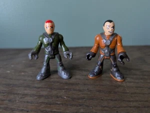 Fisher Price Imaginext Dino Riders Action Figures Lot of 2 - Picture 1 of 5