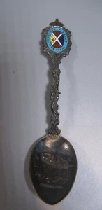 Sterling Silver Souvenir Spoon Montreal Steam Boat Corsican in Lachine Rapids - Picture 1 of 7