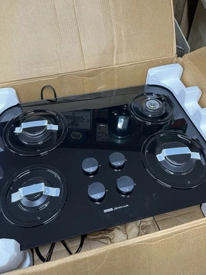 JENN-AIR Cocina Gas Negra CCG4573 Vidrio Moderno 4 Quemadores NUEVO Foto 1 de 4