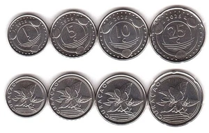 Curacao - set 4 coins 1 5 10 25 cents 2025 UNC Lemberg-Zp - Picture 1 of 1