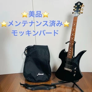 B.C. Guitarra Eléctrica Rich Mockingbird MK1 BK Negra 6 Cuerdas Rock Metal Japón - Imagen 1 de 15