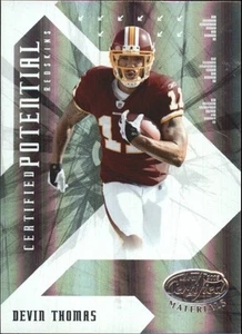 2008 Leaf Certified Materials  Potential Mirror #16 Devin Thomas Card /500  - Picture 1 of 2