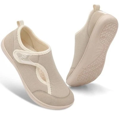 Nuevo sin caja Mujeres Artritis Descalzo Zapatillas Diabético Casa Zapatos Planos Talla 42/US11.5 Foto 1 de 4