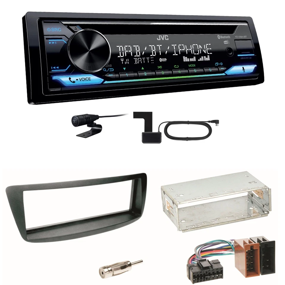 JVC KD-DB912BT Digitalradio Einbauset Toyota Aygo Citroen C1 Peugeot 107 - Bild 1 von 1