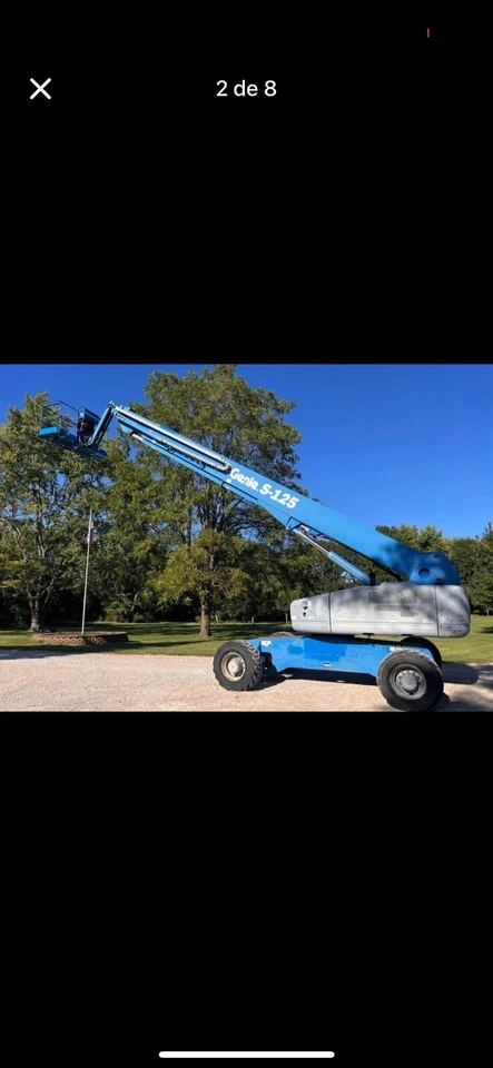 Genie S-125 125' 4WD Diesel Telescopic Boom Lift Aerial Platform - Image 1 of 2