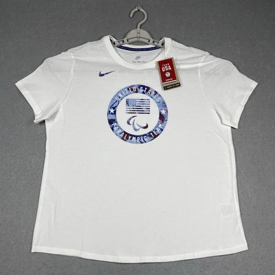 Camiseta Nike Team USA para mujer XL blanca Essential Equipo Paralímpico FN0871-100 Foto 1 de 4