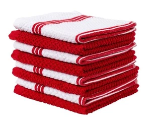 8 Pack Dish Cloths for Washing Dishes - 100% Cotton Absorbent Dish Towels Siz... - Picture 1 of 8