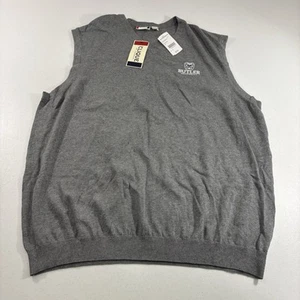 NWT! Butler Bulldogs Clique Cutter & Buck Sweater Vest Grey Sz 3XL Embroidered - Picture 1 of 10
