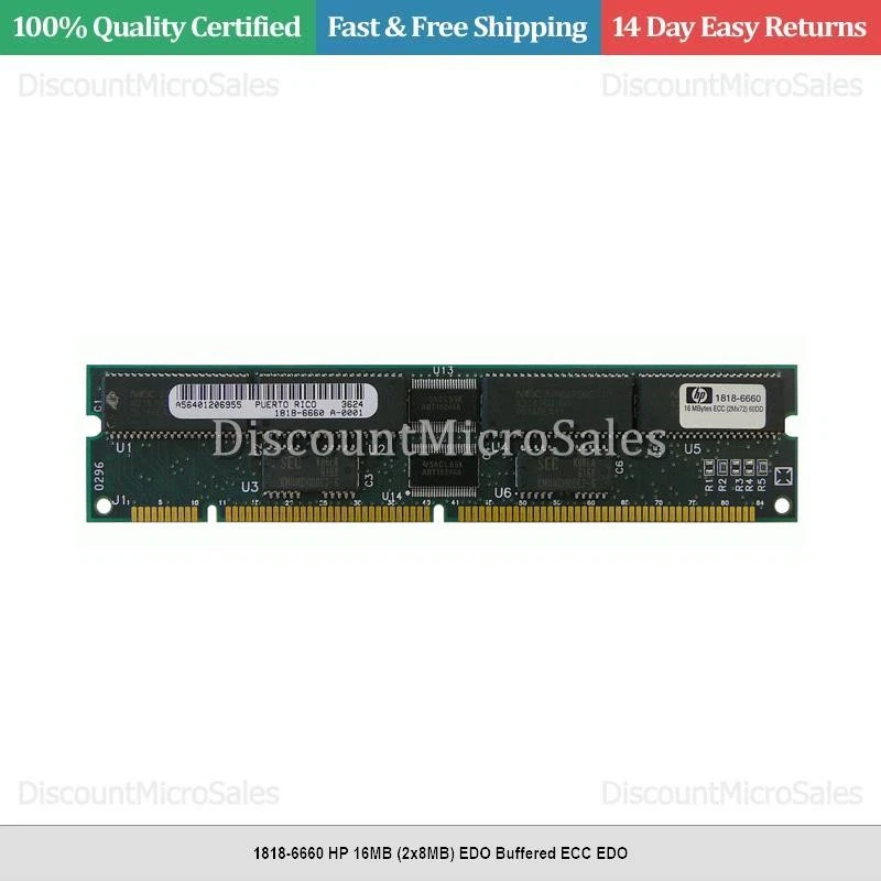 1818-6660 HP 16MB (2x8MB) EDO Buffered ECC EDO - Image 1 of 1