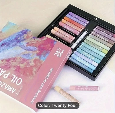 24 Color amazing soft oil pastels NEW Shipping Included - Image 1 of 3