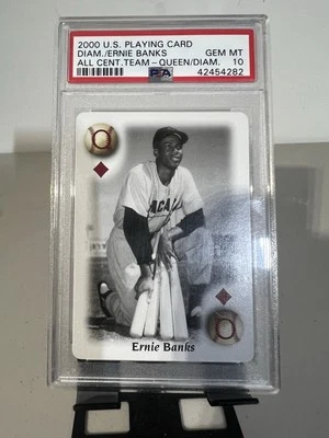 2000 U.S. Playing Card All-Century Team - Ernie Banks GEM MT 10     POP 8 !!!! - Image 1 of 2