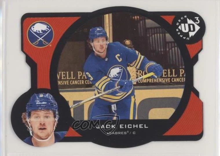 2020-21 Upper Deck Extended Series UD3 Gold /100 Jack Eichel #UD3-23 - Image 1 of 2