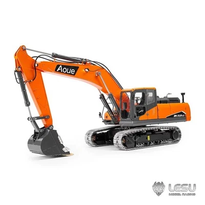 In Stock LESU 1/14 RC Hydraulic Digger Aoue DX350LC 2Arms Excavator 3CH Valve - Image 1 of 4
