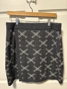 Krimson Klover grauer kurzer Pullover Strick Wollmischung Damen Rock Größe L Large - Bild 1 von 5