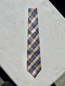 Vintage Burberry Of London Herren Seidenkrawatte kariert Schottenkaro 100% Seide Krawatte - Bild 1 von 4