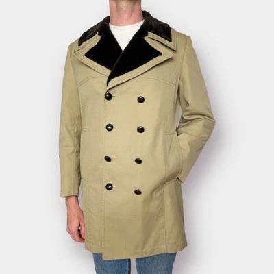 Casaco forrado de pele sintética anos 70 London Fog - Imagem 1 de 4