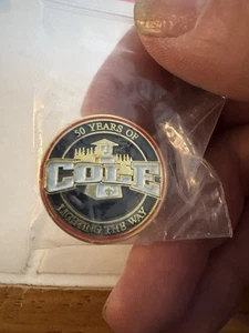 Cole Canoe Base BSA Michigan Crossroads Council 50 Year Hat Pin Rare - Picture 1 of 2