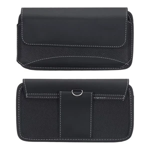 Phone Belt Holder for 6.3" Phone Horizontal Nylon Black - Zdjęcie 1 z 7