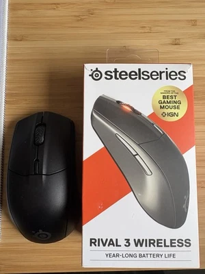 SteelSeries Rival 3 Wireless Gaming Maus, 2.4 GHz Bluetooth, Schwarz - Bild 1 von 2