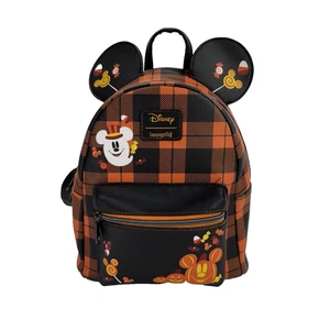 Loungefly Disney Halloween Plaid Mickey Mouse Mini Backpack - Picture 1 of 12