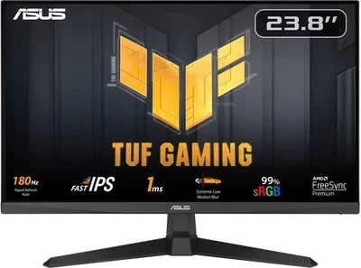 Monitor para juegos ASUS - TUF Gaming 24" FHD IPS 180Hz 1ms con FreeSync Premium... Foto 1 de 4