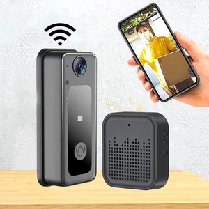Wireless WiFi Smart Video Doorbell Phone Security Camera Door Bell Ring Intercom - Picture 1 of 12
