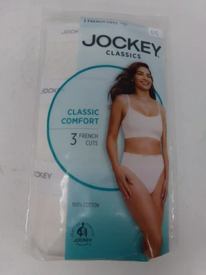 Nuevo en Paquete Mujeres Jockey Paquete de 3 Ropa Interior Clásica Confort Algodón Corte Francés-Blanco-Talla 5/S Foto 1 de 4