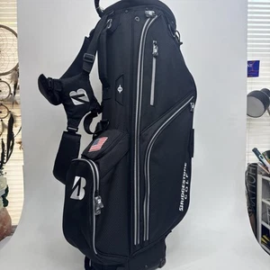 BRAND NEW Bridgestone Lightweight Stand Golf Bag 4 Way Embroidered Flag Cooler - Picture 1 of 6