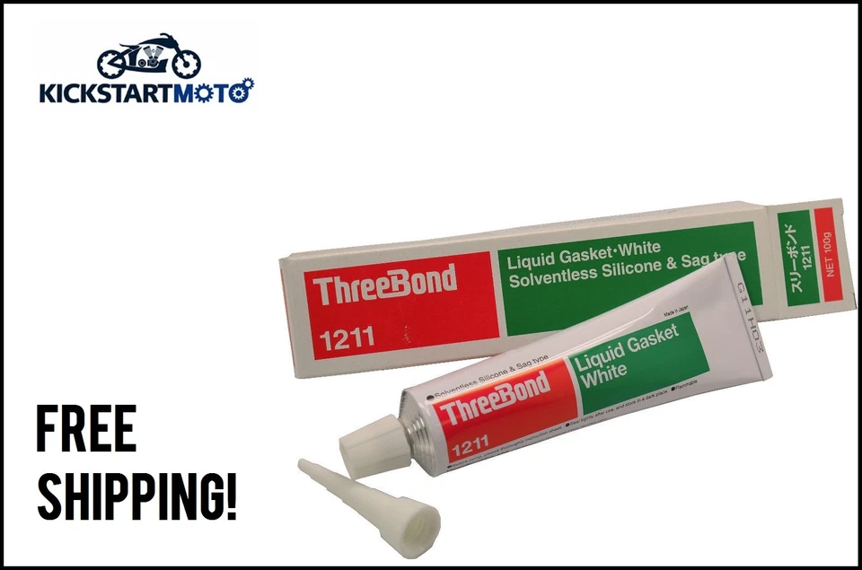 THREEBOND 1211 LIQUID GASKET WHITE MOTORCYCLES HARLEY SUZUKI YAMAHA HONDA KTM - image 1 of 1