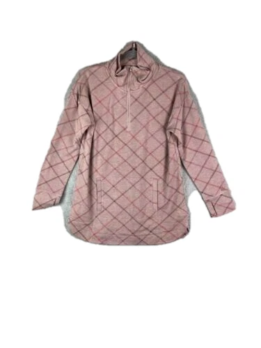 Sudadera pulóver suelta grande 1/4 cremallera Cuddl Duds Comfortwear nueva sin etiquetas para mujer Foto 1 de 1