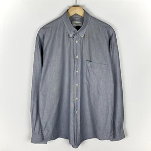 Camisa vintage Yves Saint Laurent azul claro manga larga abotonada talla XL 90’s - Imagen 1 de 15