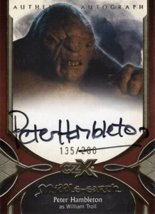 CZX Lord Of The Rings Middle Earth Autograph Card PH-W Hambleton as Troll [200] - Picture 1 of 1
