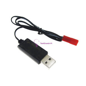 3.7 V 500mA Output 1S Lipo Lithium Battery USB Cable Charger Red JST Female Head